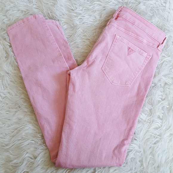 guess pink jeans
